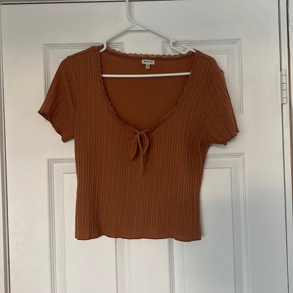 Rust colored crop top